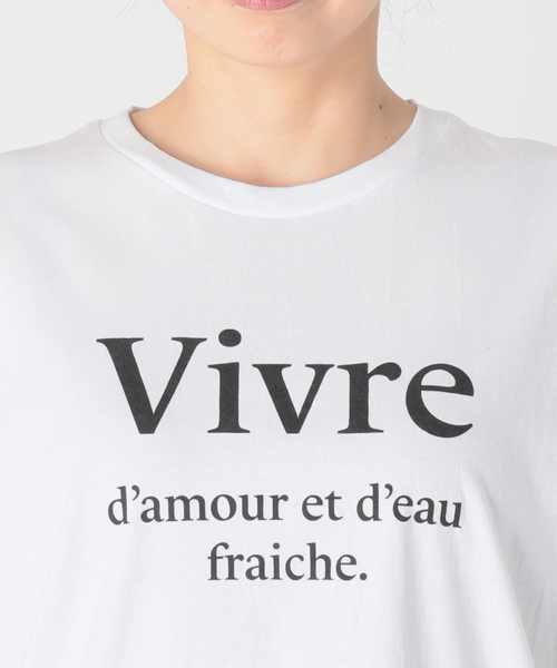 AP STUDIO（エーピーストゥディオ）の「【Les Petits Basics / ル ベーシック】Vivre Tシャツ（Tシャツ/カットソー・レディース・ホワイト・FREE）」の20枚目の写真
