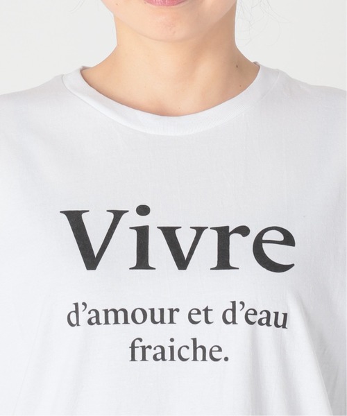 AP STUDIO（エーピーストゥディオ）の「【Les Petits Basics / ル ベーシック】Vivre Tシャツ（Tシャツ/カットソー・レディース・ホワイト・FREE）」の8枚目の写真