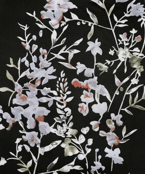 osharewalker（オシャレウォーカー）の「【廃盤】『花柄切替ティアードスカート』（スカート・レディース・ライトベージュ/ブラック・FREE）」の16枚目の写真