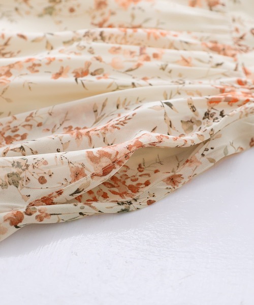 osharewalker（オシャレウォーカー）の「【廃盤】『花柄切替ティアードスカート』（スカート・レディース・ライトベージュ/ブラック・FREE）」の22枚目の写真