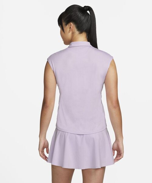 NIKE(ナイキ)の「ナイキコート ビクトリー ウィメンズ テニスポロ / NikeCourt Victory Women's Tennis Polo(ポロシャツ・レディース・ホワイト/ブラック/パープル系その他2・L/XL/XS/M/S)」の12枚目の写真