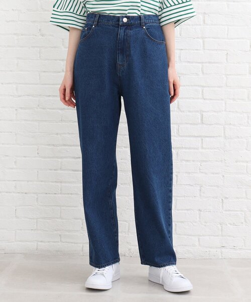 SHOO・LA・RUE（シューラルー）の「◆ワイドストレートデニムパンツ（デニムパンツ・レディース・ブルー/ダークネイビー・02/03/04）」の3枚目の写真