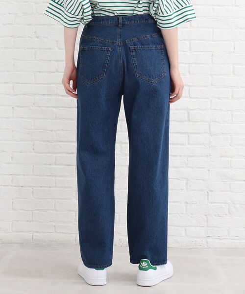 SHOO・LA・RUE（シューラルー）の「◆ワイドストレートデニムパンツ（デニムパンツ・レディース・ブルー/ダークネイビー・02/03/04）」の5枚目の写真