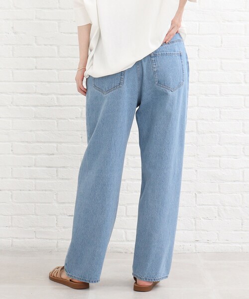 SHOO・LA・RUE（シューラルー）の「◆ワイドストレートデニムパンツ（デニムパンツ・レディース・ブルー/ダークネイビー・02/03/04）」の13枚目の写真