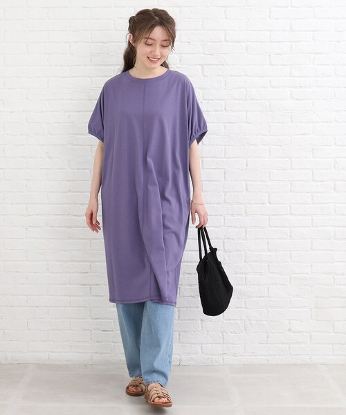 SHOO・LA・RUE（シューラルー）の「◆ワイドストレートデニムパンツ（デニムパンツ・レディース・ブルー/ダークネイビー・02/03/04）」の14枚目の写真