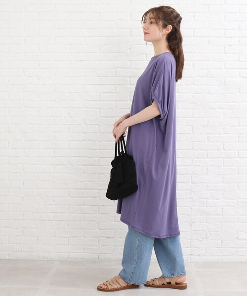 SHOO・LA・RUE（シューラルー）の「◆ワイドストレートデニムパンツ（デニムパンツ・レディース・ブルー/ダークネイビー・02/03/04）」の15枚目の写真