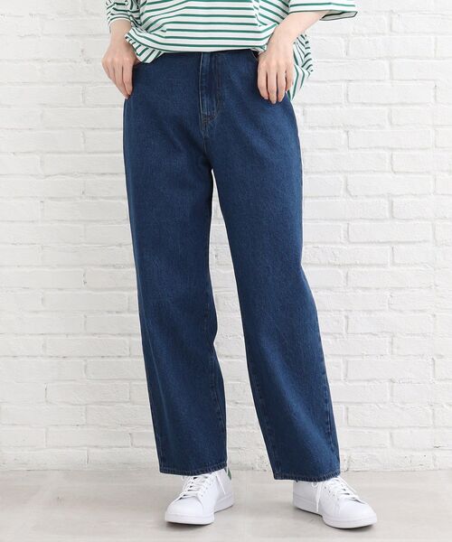 SHOO・LA・RUE（シューラルー）の「◆ワイドストレートデニムパンツ（デニムパンツ・レディース・ブルー/ダークネイビー・02/03/04）」の18枚目の写真