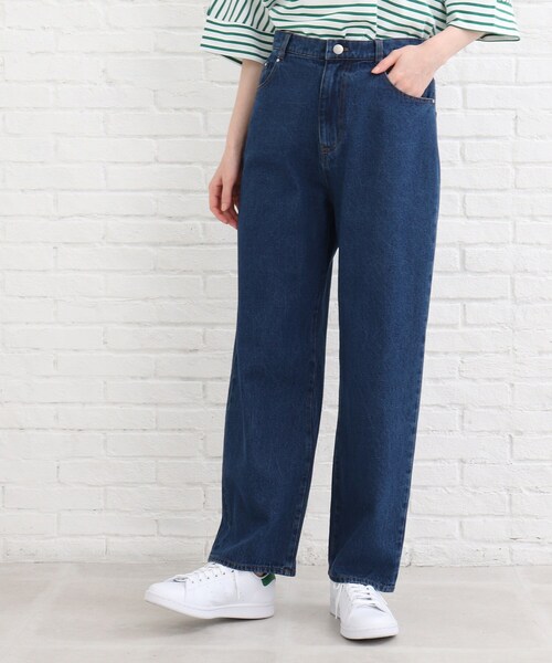 SHOO・LA・RUE（シューラルー）の「◆ワイドストレートデニムパンツ（デニムパンツ・レディース・ブルー/ダークネイビー・02/03/04）」の19枚目の写真