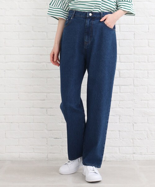 SHOO・LA・RUE（シューラルー）の「◆ワイドストレートデニムパンツ（デニムパンツ・レディース・ブルー/ダークネイビー・02/03/04）」の20枚目の写真