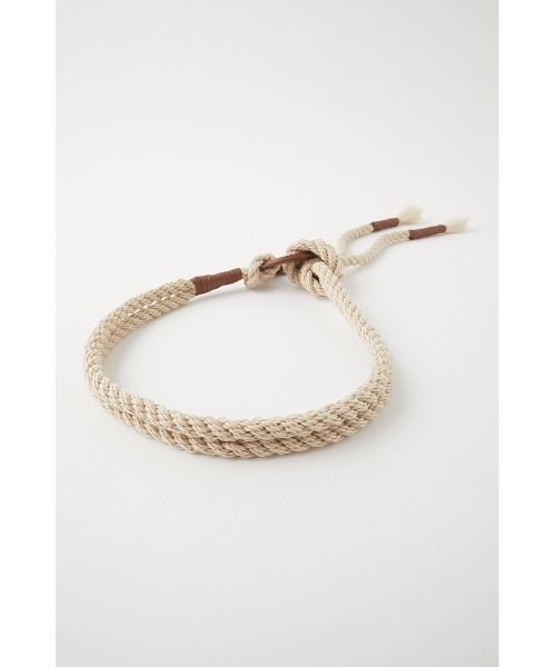 MOUSSY（マウジー）の「ROPE WAIST ベルト（ベルト・レディース・ブラック/ベージュ・FREE）」の14枚目の写真