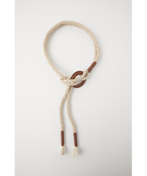 MOUSSY（マウジー）の「ROPE WAIST ベルト（ベルト・レディース・ブラック/ベージュ・FREE）」の16枚目の写真