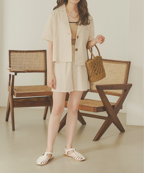 Ambre Neige（アンブルネージュ）の「リネンセットアップ／【WEB/EC