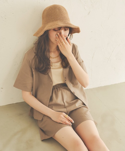 Ambre Neige（アンブルネージュ）の「リネンセットアップ／【WEB/EC限定商品】（セットアップ・レディース・ベージュ/ナチュラル/モカ・FREE）」の14枚目の写真