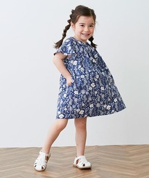 petit main（プティマイン）の「衿つき花柄ワンピース（ワンピース