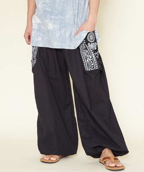 チャイハネ(チャイハネ)の「【チャイハネ】エスカMEN'Sパンツ(その他パンツ・メンズ・ブラック/パープル/カーキ・FREE)」の2枚目の写真