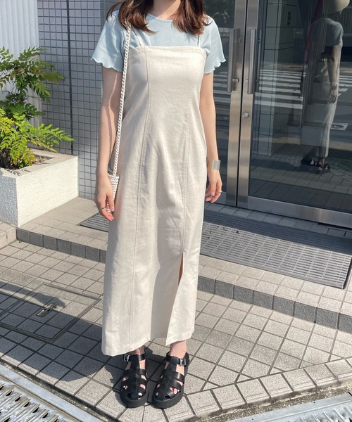 LE MORE(リモア)の「メローワッフルTEE(Tシャツ/カットソー・レディース・イエロー/ブルー/アイボリー・FREE)」の21枚目の写真