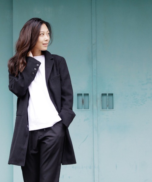 hardcover(ハードカバー)の「★hardcover★メルトンチェスター(チェスターコート・レディース・ブラック・SMALL)」の5枚目の写真