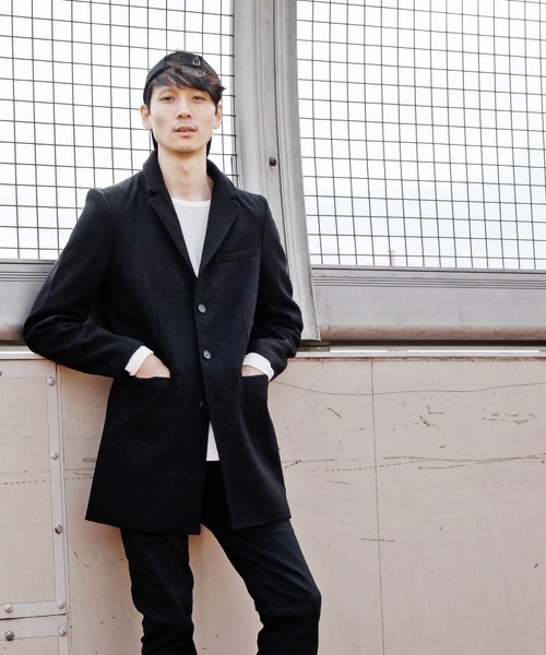 hardcover(ハードカバー)の「★hardcover★メルトンチェスター(チェスターコート・レディース・ブラック・SMALL)」の6枚目の写真