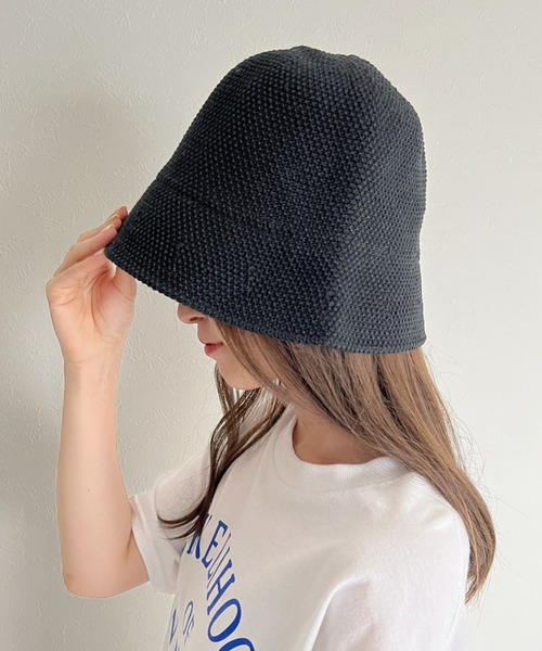 at12:03（アットイチニーゼロサン）の「メッシュバケットハット（ハット・レディース・ホワイト/ブラウン/ブラック・FREE）」の2枚目の写真