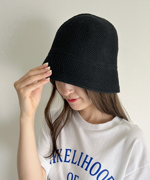 at12:03（アットイチニーゼロサン）の「メッシュバケットハット（ハット・レディース・ホワイト/ブラウン/ブラック・FREE）」の7枚目の写真