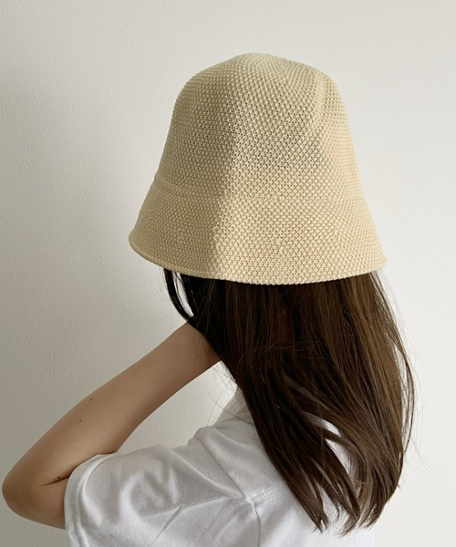 at12:03（アットイチニーゼロサン）の「メッシュバケットハット（ハット・レディース・ホワイト/ブラウン/ブラック・FREE）」の5枚目の写真