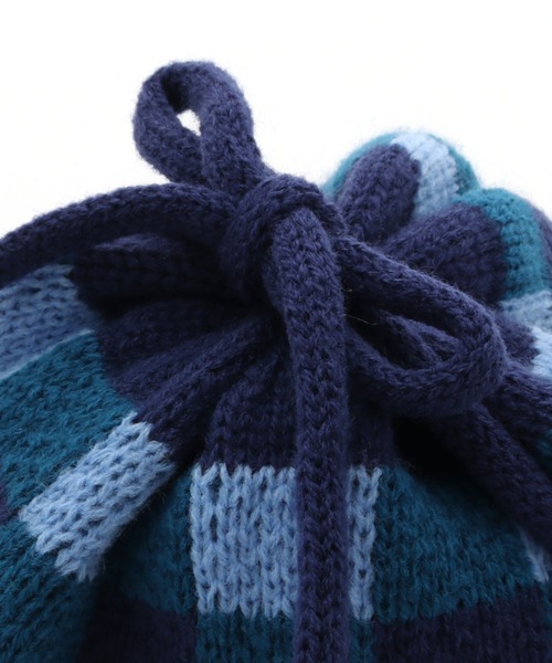 RAGMART（ラグマート）の「チェックニットワッチ（ニットキャップ/ビーニー・キッズ・ネイビー/ベージュ・M/S）」の13枚目の写真