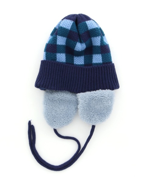 RAGMART（ラグマート）の「チェックニットワッチ（ニットキャップ/ビーニー・キッズ・ネイビー/ベージュ・M/S）」の14枚目の写真