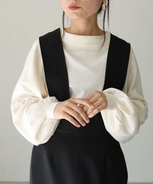 【shemoshelly】WEB限定サスティナブルモックネックニット
