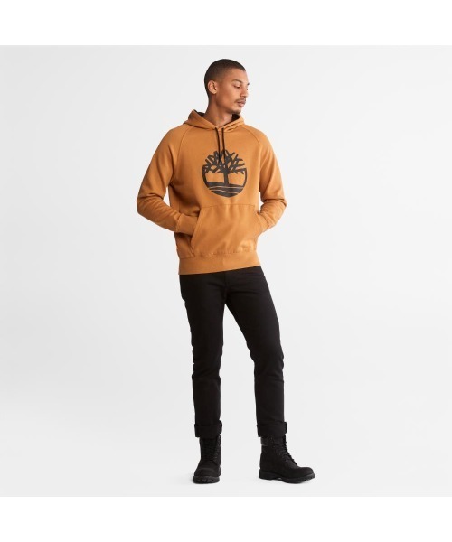 ティンバーランド ツリー ロゴ フーディー スウェットシャツ Timberland パーカー メンズ ツリー ロゴ ループバック