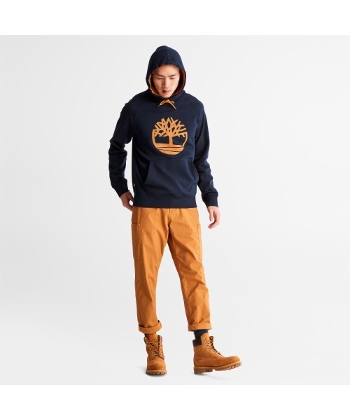 ティンバーランド ツリー ロゴ フーディー スウェットシャツ Amazon.co.jp: Timberland メンズ Kennebec River Tree ロゴ