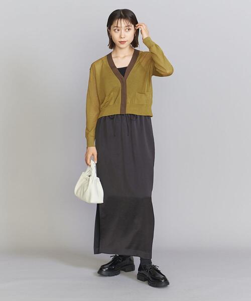 ビューティー＆ユースBEAUTY&YOUTHシアーロングカーディガン