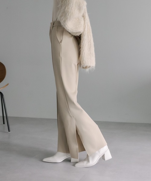 mystic(ミスティック)の「【サイズ展開あり】カットワイドパンツ(その他パンツ・レディース・ブラック/ベージュ/オフホワイト・1/2)」の7枚目の写真