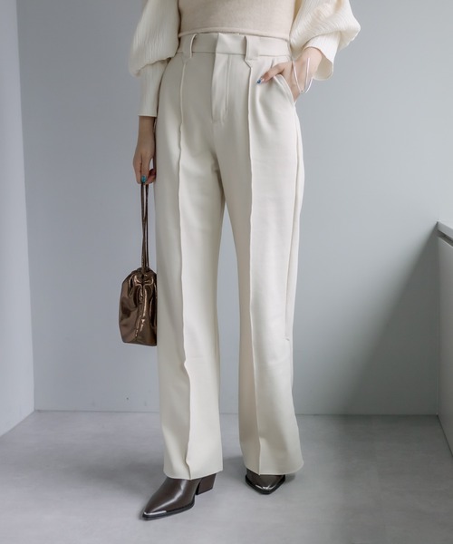 mystic(ミスティック)の「【サイズ展開あり】カットワイドパンツ(その他パンツ・レディース・ブラック/ベージュ/オフホワイト・1/2)」の18枚目の写真