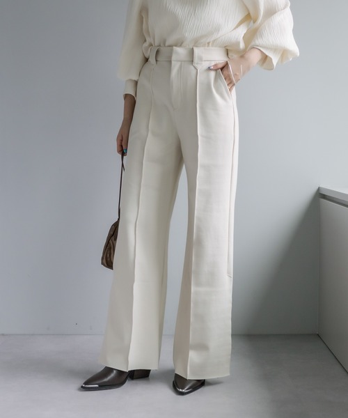 mystic(ミスティック)の「【サイズ展開あり】カットワイドパンツ(その他パンツ・レディース・ブラック/ベージュ/オフホワイト・1/2)」の14枚目の写真