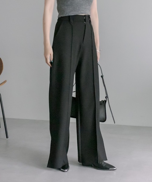 mystic(ミスティック)の「【サイズ展開あり】カットワイドパンツ(その他パンツ・レディース・ブラック/ベージュ/オフホワイト・1/2)」の15枚目の写真