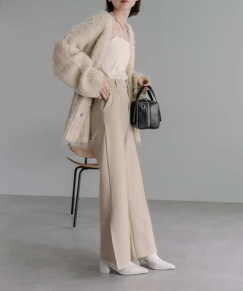 mystic(ミスティック)の「【サイズ展開あり】カットワイドパンツ(その他パンツ・レディース・ブラック/ベージュ/オフホワイト・1/2)」の20枚目の写真