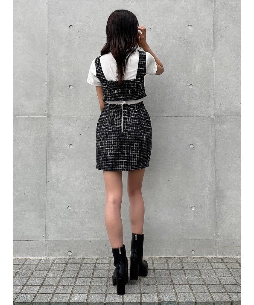 ENVYM（アンビー）の「ツイードビスチェ（その他トップス・レディース・ブラック/ベージュ・FREE）」の21枚目の写真