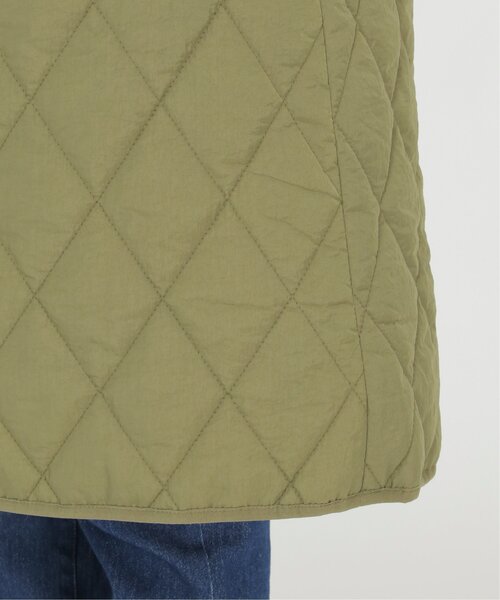 ikka（イッカ）の「切り替えキルティング軽量コート（ノーカラーコート・レディース・ブラック/ベージュ/グリーン系その他・M/L）」の10枚目の写真