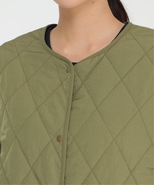 ikka（イッカ）の「切り替えキルティング軽量コート（ノーカラーコート・レディース・ブラック/ベージュ/グリーン系その他・M/L）」の12枚目の写真