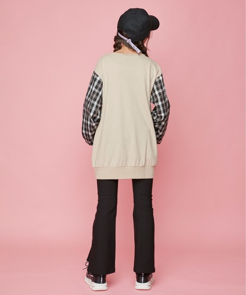 JENNI love（ジェニィラブ）の「美脚ウルトラストレッチフレアパンツ（その他パンツ・キッズ・ラベンダー/ブラック/チェック/サックスブルー・150cm/130cm/160cm/140cm）」の17枚目の写真