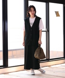 【セットアイテム】ベスト+スカート　セットアップ