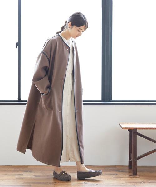 mooimooi（モーイモーイ）の「撥水 ビットモカシン（モカシン/デッキシューズ・レディース・チャコールグレー/ブラック/キャメル/グレイッシュベージュ/ダークブラウン/ブラック系その他・LL/3L/S/M/L/XS/4L）」の21枚目の写真