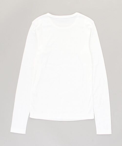 three dots（スリードッツ）の「オーガニックコットン長袖アレックス（Tシャツ/カットソー・レディース・ホワイト/ブラック/ネイビー/グレー系その他・SMALL/MEDIUM/LARGE）」の19枚目の写真