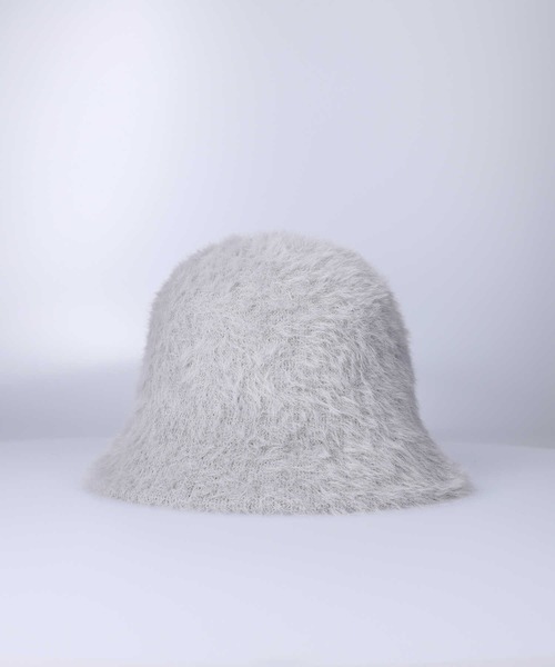 HONEYSUCKLE ROSE（ハニーサックルローズ）の「【HONEYSUCKLE ROSE】シャギーベルハット（ハット・レディース・ブラック/グレー・ONE SIZE）」の4枚目の写真