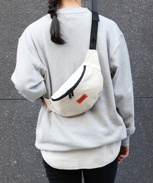 UNIVERSAL OVERALL（ユニバーサルオーバーオール）の「【UNIVERSAL OVERALL】スーベニアコットンウエストバッグ ウエストポーチ ヒップバッグ UVO-084（ボディバッグ/ウエストポーチ・メンズ・ホワイト/ブラック・FREE）」の8枚目の写真