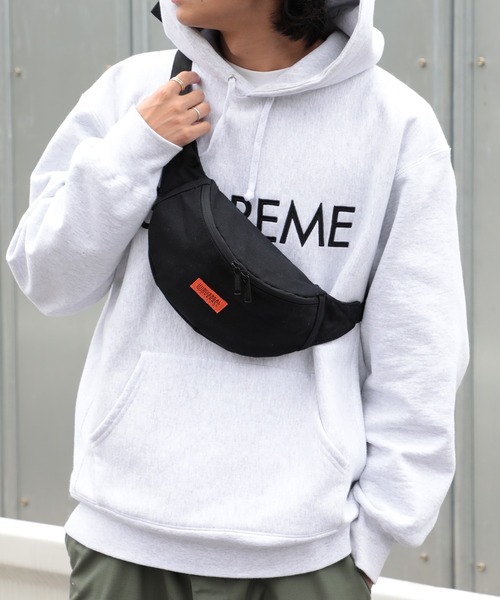 UNIVERSAL OVERALL（ユニバーサルオーバーオール）の「【UNIVERSAL OVERALL】スーベニアコットンウエストバッグ ウエストポーチ ヒップバッグ UVO-084（ボディバッグ/ウエストポーチ・メンズ・ホワイト/ブラック・FREE）」の14枚目の写真