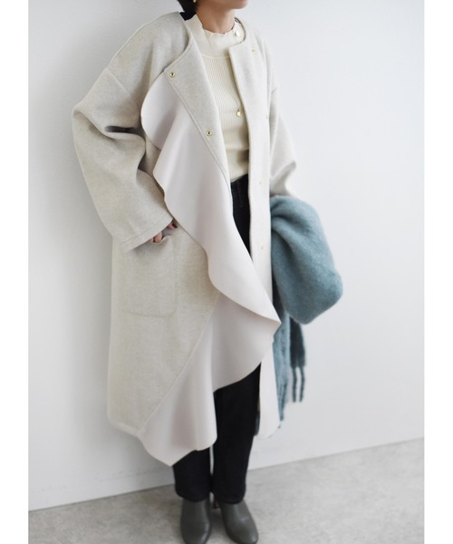 Eimee Law（エイミーロウ）の「ボンディングフリル ビーバーコート