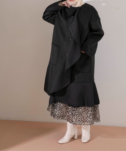 Eimee Law（エイミーロウ）の「ボンディングフリル ビーバーコート