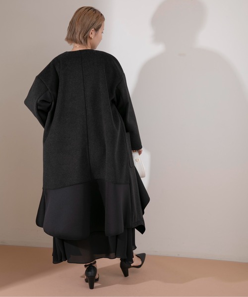 Eimee Law（エイミーロウ）の「ボンディングフリル ビーバーコート