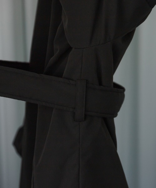 Ezick（エジック）の「Multi-use パディングロングコート（その他アウター・レディース・アイボリー/チャコールグレー・FREE）」の10枚目の写真